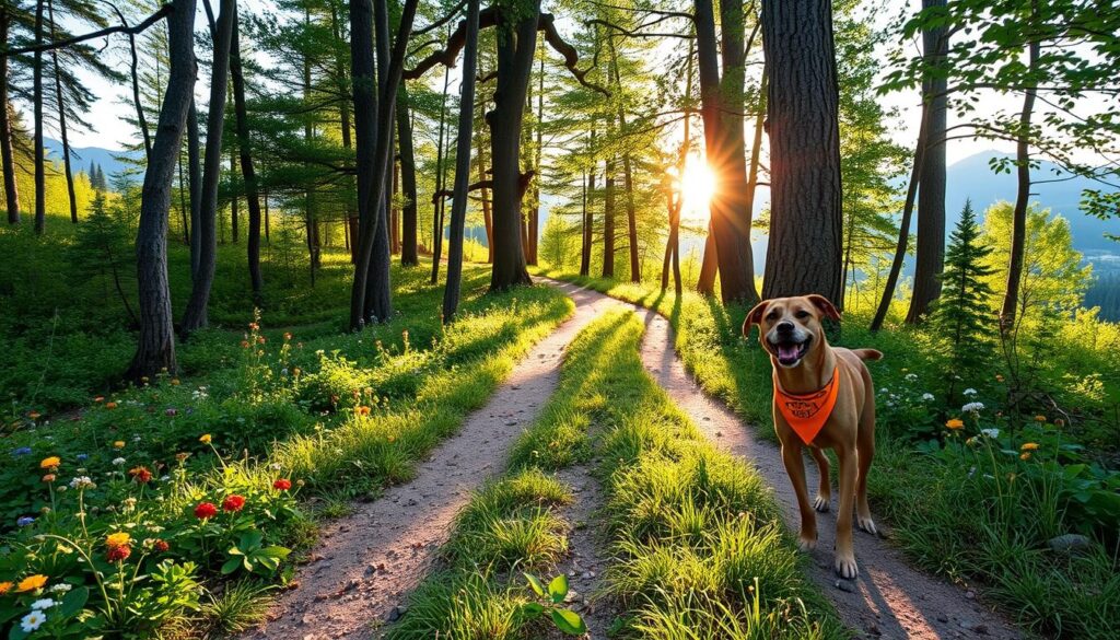 Hiking with dogs