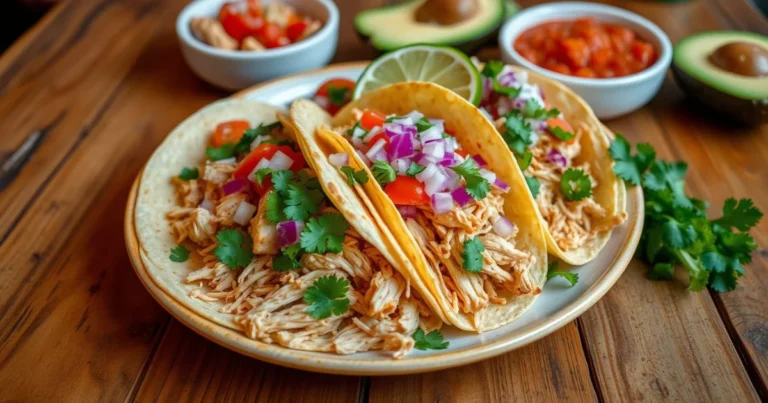 Shredded Chicken Tacos